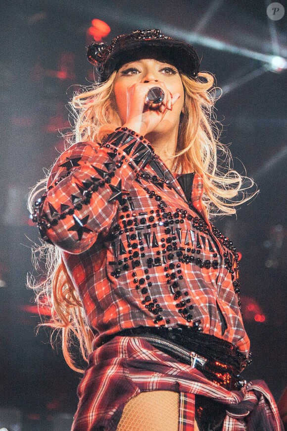 Beyoncé en concert à Barcelone en Espagne, le 24 mars 2014.