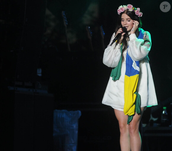 Lana del Rey en concert au Planeta Terra Festival à Sao Paulo, le 9 novembre 2013. 