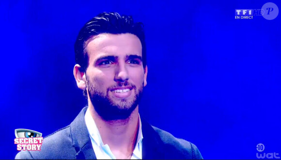 Aymeric, candidat de Secret Story 8, fait son entrée dans la Maison des Secrets (Secret Story 8, le vendredi 18 juillet 2014.)
