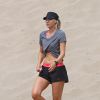 Maria Sharapova s'entraîne à Los Angeles, le 16 juillet 2014.