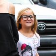 Jennie Garth : sa petite Fiona Eva, très souriante, après un déjeuner à Casa Vega, dans Sherman Oaks, Los Angeles, le 19 juillet 2014