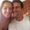 Novak Djokovic et Jelena Ristic, le 22 juillet 2014, photo publiée sur le compte Twitter de Novak Djokovic