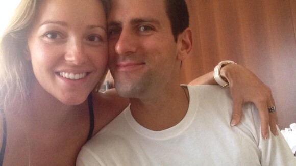 Novak Djokovic : Instantané de bonheur avec son épouse Jelena