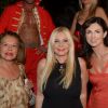 Exclu - Jacqueline Vessière, Monika Bacardi et Caroline Barclay lors de la grande fête d'anniversaire de Monika Bacardi organisée à Saint-Tropez, le 27 juillet 2014.