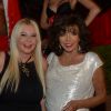 Exclu - Monika Bacardi et Joan Collins lors de la grande fête d'anniversaire de Monika Bacardi organisée à Saint-Tropez, le 27 juillet 2014.