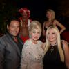 Exclu - Ivana Trump et son fiancé avec Monika Bacardi lors de la grande fête d'anniversaire de Monika Bacardi organisée à Saint-Tropez, le 27 juillet 2014.