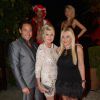 Exclu - Ivana Trump et son fiancé avec Monika Bacardi lors de la grande fête d'anniversaire de Monika Bacardi organisée à Saint-Tropez, le 27 juillet 2014.