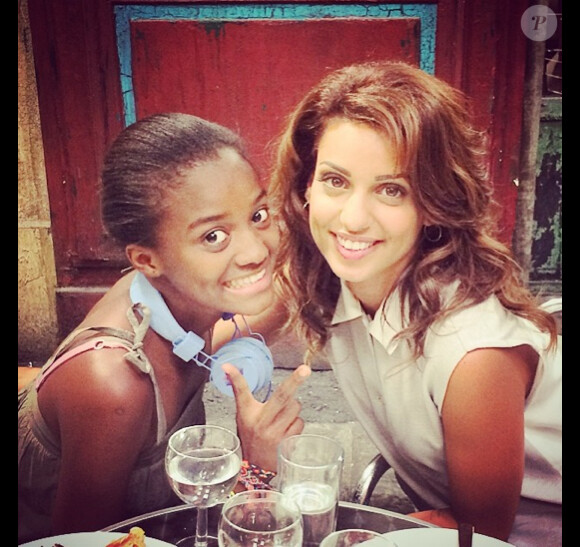 Tal dans les coulisses de Plus belle la vie, le 29 juillet 2014.