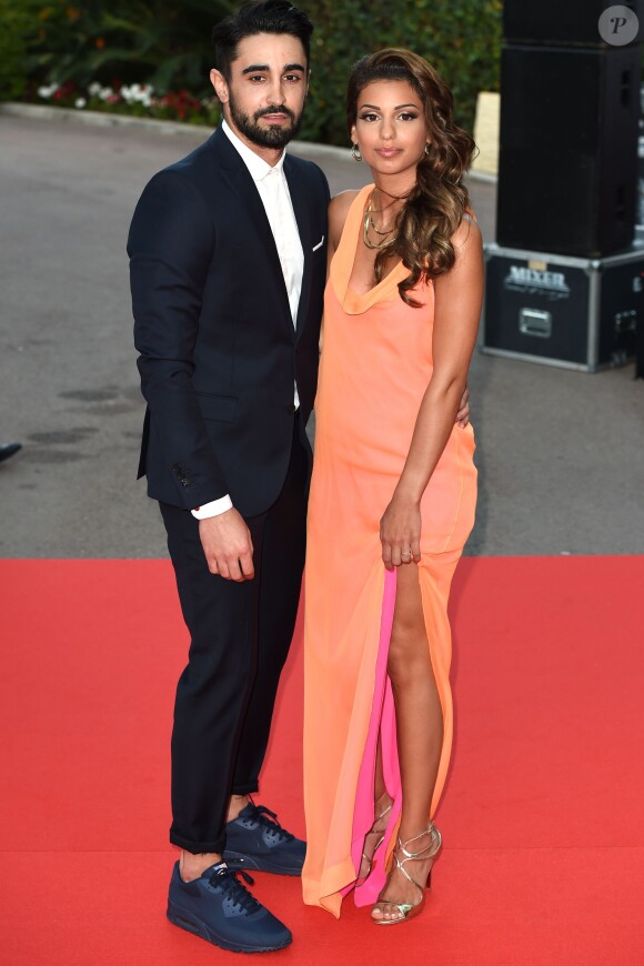 Tal sur le tapis rouge des World Music Awards avec son amoureux à Monaco, le 27 mai 2014.