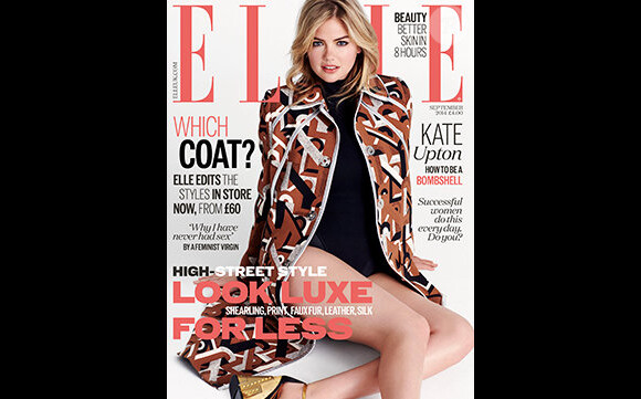 Kate Upton en couverture du magazine ELLE UK