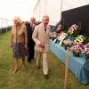 Le prince Charles et Camilla Parker-Bowles visitaient le Sandringham Flower Show le 30 juillet 2014, dans le Norfolk.