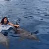 Kim Kardashian a nagé avec les dauphins lors de ses vacances au Mexique