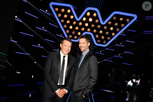Benjamin Castaldi et Emmanuel Moire, sur le plateau du jeu The Winner is... sur TF1.