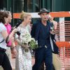 Exclusif - Mariage de l'actrice américaine Piper Perabo avec le réalisateur et scénariste américain Stephen T. Kay au "Merchants House Museum" à New York le 26 juillet 2014.