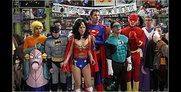 The Big Bang Theory : Jim Parsons, Johnny Galecki, Kaley Cuoco, Kunal Nayyar, Simon Helberg.