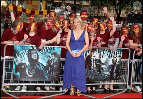 J.K Rowling à la première de Harry Potter et le prince de sang-mêlé, le 7 juillet 2009 à Londres.
