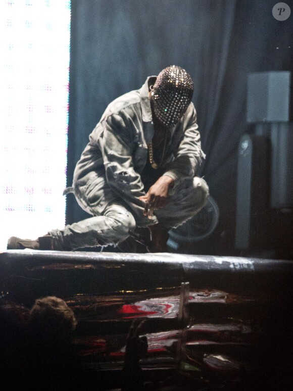 Kanye West en concert au festival de Bråvalla en Suède. Le 29 juin 2014.
