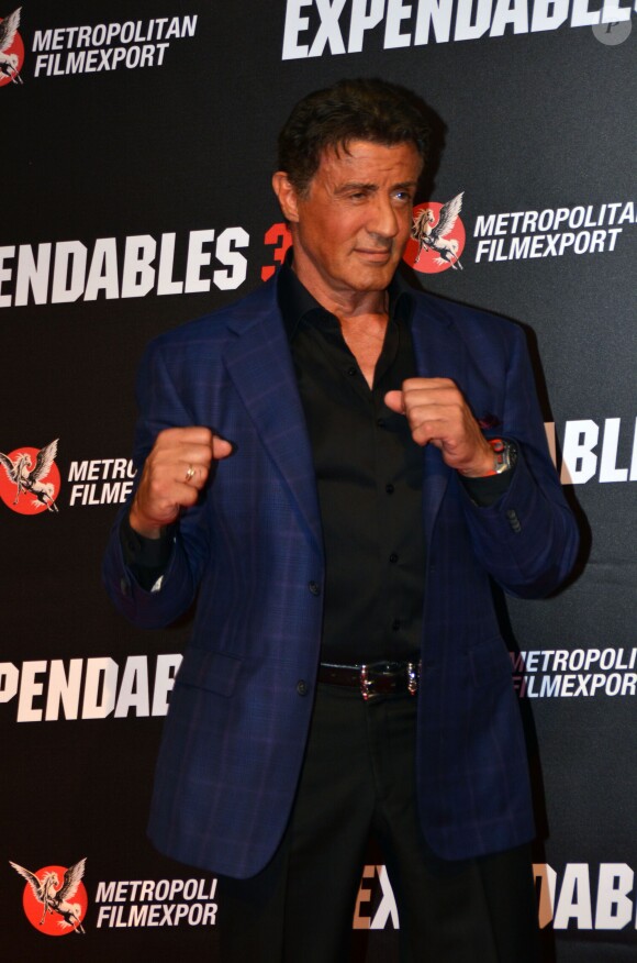 Sylvester Stallone à Paris, le 7 août 2014.