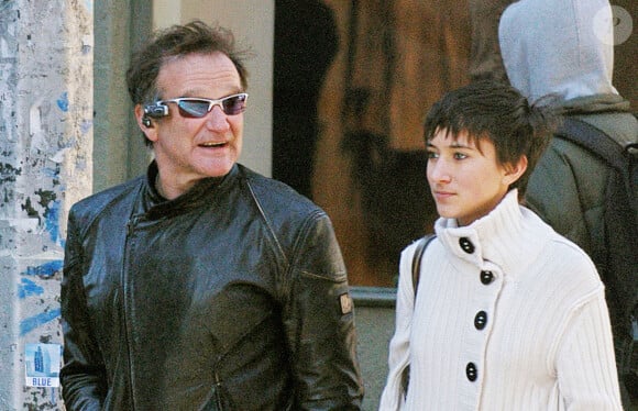 Robin Williams et sa fille Zelda se promenant à New York le 17 novembre 2005