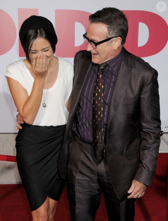 Robin Williams et sa fille Zelda Williams à Hollywood pour l'avant-première de Old Dogs le 9 novembre 2009