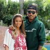 Ciara et le rappeur Future lors de leur baby shower à Los Angeles, le 22 mars 2014.