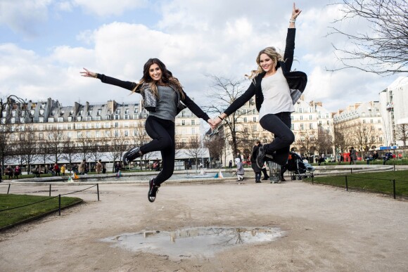 Exclusif - Martika et Louise (Bachelor 2014) partagent une belle complicité à Paris, le 11 mars 2014.