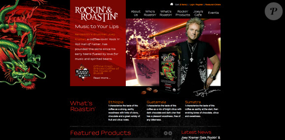 Joey Kramer, batteur d'Aerosmith, site officiel.