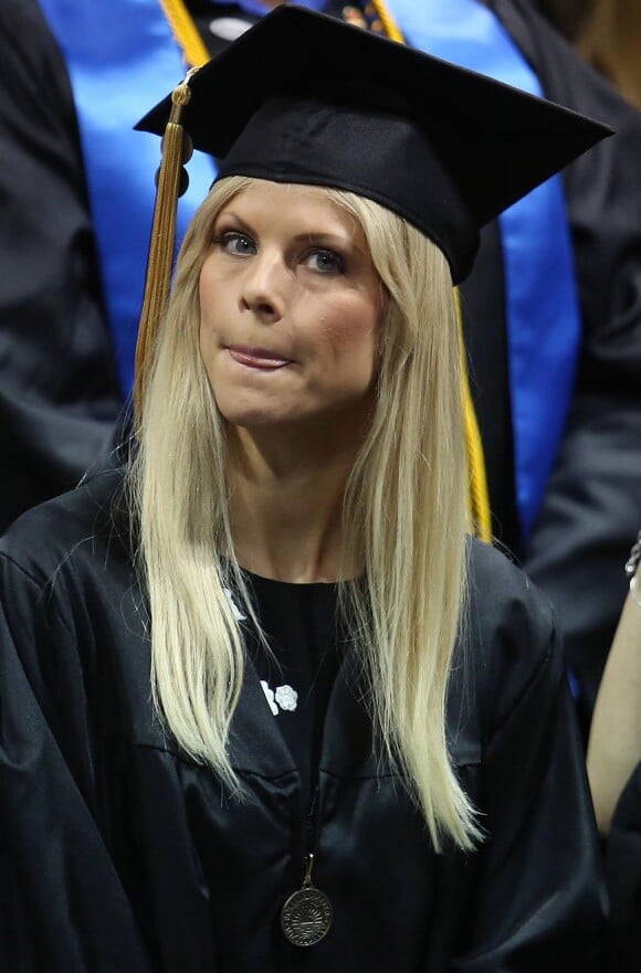 Elin Nordegren lors d'une cérémonie de remise de diplôme à Winter Park en Floride. Le 10 mai 2014.