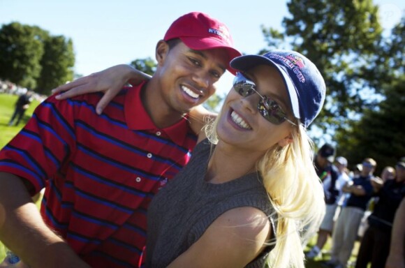 Tiger Woods et Elin Nordegren, couple heureux avant le scandale, en septembre 2004.