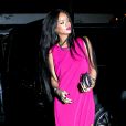  Une Rihanna tr&egrave;s en beaut&eacute; se rend au Butter Restaurant dans le quartier de Midtown, &agrave; New York. Le 18 ao&ucirc;t 2014. 