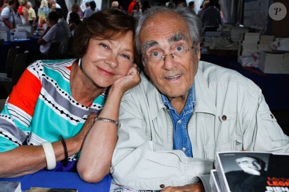 Macha Méril et son compagnon Michel Legrand - Festival du livre de Nice. Le 14 juin 2014 