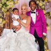 Photo souvenir du mariage d'Amber Rose et Wiz Khalifa. Le 18 août 2013.