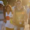 Michelle Rodriguez et Zac Efron à Ibiza, le 2 août 2014.