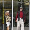 Sean Connery et sa femme Micheline Roquebrune se promenant à New York le 20 août 2014