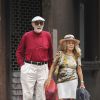 Sean Connery et sa femme Micheline Roquebrune se promenant à New York le 20 août 2014