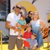 Melissa Joan Hart, Mark Wilkerson, les enfants Braydon, Mason et Tucker à la première de Moi, moche et méchant 2 à Los Angeles, le 22 juin 2013.