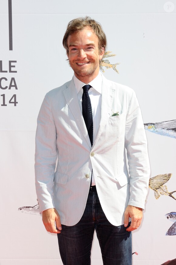 Jonathan Lambert lors de la présentation du film "Réalité" (Reality) au 71e festival international du film de Venise, la Mostra, le 28 août 2014.