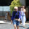 Miley Cyrus à la sortie d'un restaurant Japonais à Studio City, le 25 août 2014.