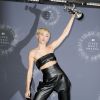 Miley Cyrus (habillée en Alexandre Vauthier) lors de la cérémonie des MTV Video Music Awards à Inglewood. Le 24 août 2014.