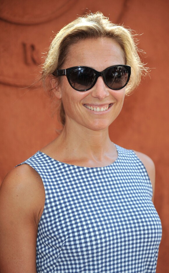 Anne-Sophie Lapix - People au village des Internationaux de France de tennis de Roland-Garros à Paris, le 8 juin 2014.