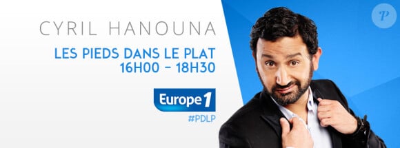 Cyril Hanouna dans Les Pieds dans le plat, du lundi au vendredi dès 16h00 sur Europe 1