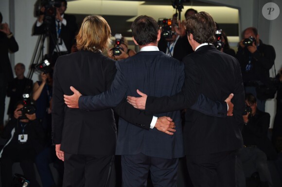Viggo Mortensen, David Oelhoffen, Reda Kateb - Tapis rouge du film "Loin des Hommes" lors du 71e festival international du film de Venise, le 31 août 2014