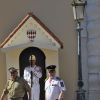 Le prince Albert II de Monaco a participé à la commémoration du 70e anniversaire de la Libération de Monaco le 3 septembre 2014, rencontrant sur la place du palais princier les protagonistes d'une reconstitution orchestrée par le Comité de Commémoration d'Epoque.