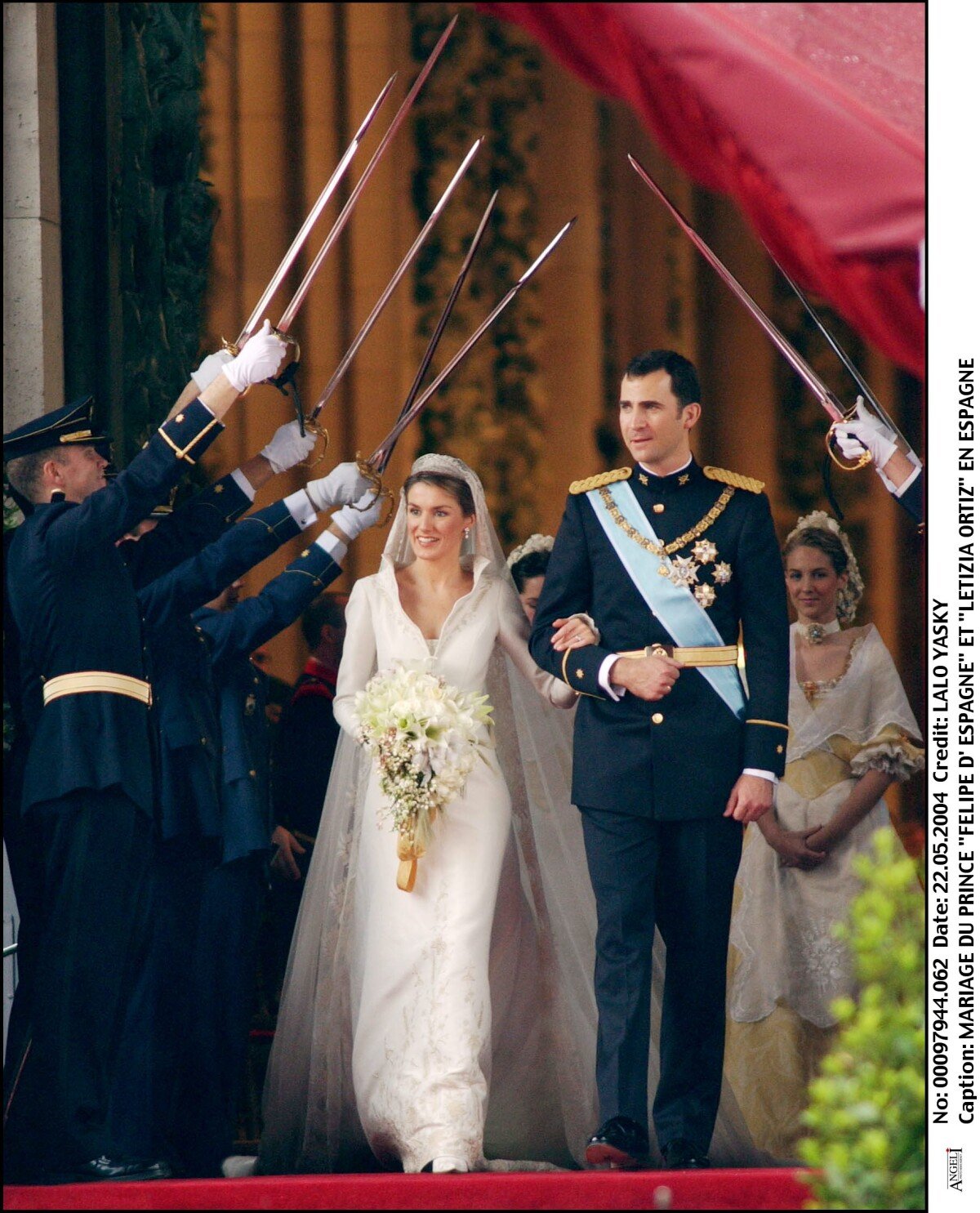 Photo Mariage De Letizia Et Felipe Despagne Le 22 Mai 2004 En La Cathédrale De La Almudena à
