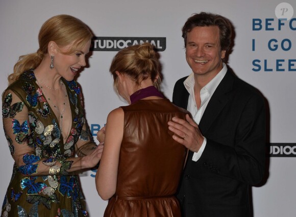 Nicole Kidman, Colin Firth, Anne-Marie Duff - Projection du film "Before I Go To Sleep" à Londres, le 4 septembre 2014.