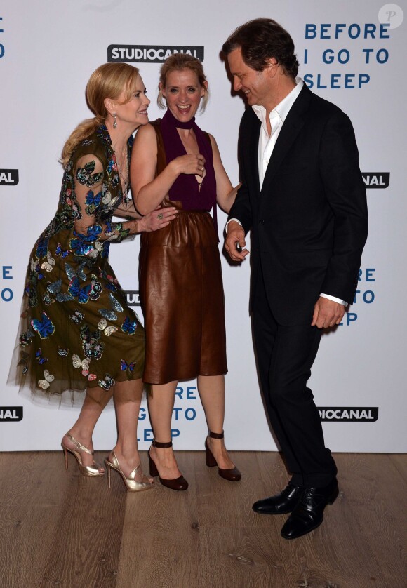 Nicole Kidman, Colin Firth, Anne-Marie Duff - Projection du film "Before I Go To Sleep" à Londres, le 4 septembre 2014.