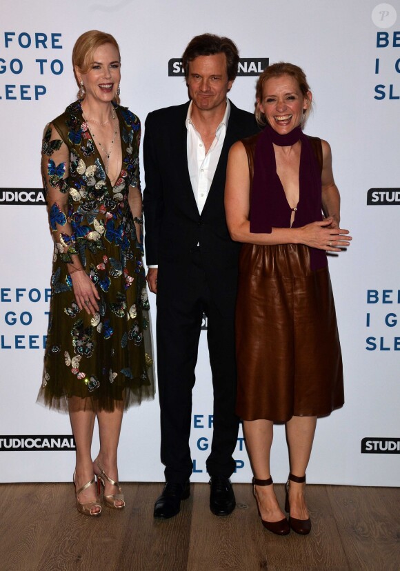 Nicole Kidman, Colin Firth, Anne-Marie Duff - Projection du film "Before I Go To Sleep" à Londres, le 4 septembre 2014.