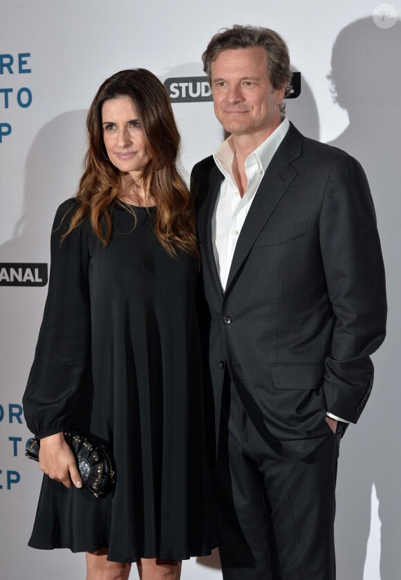 Livia et Colin Firth à la première du film "Before I Go To Sleep" à Londres, le 4 septembre 2014.