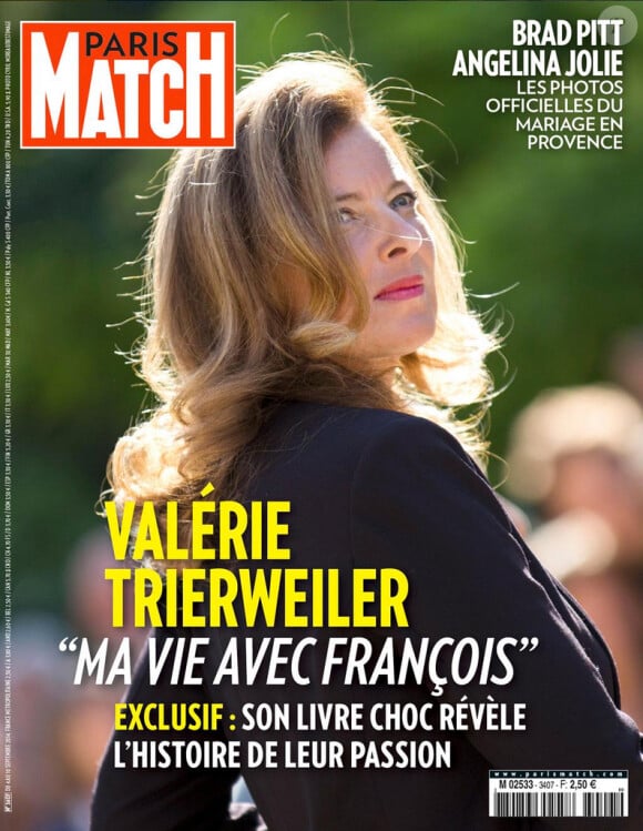 Valérie Trierweiler en couverture de Paris Match, un numéro exceptionnel en kiosques le 3 septembre 2014.