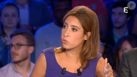 Léa Salamé dans On n'est pas couché sur France 2, le samedi 6 septembre 2014.